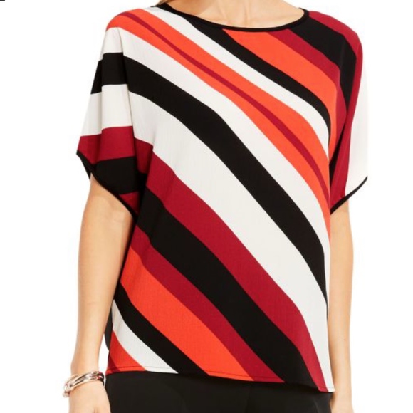 VINCE CAMUTO Mixed Media Dolman Top - Picture 3 of 5